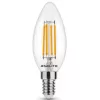 Asalite LED Izzó C35 filament gyertya E14 4W 4000K (400 lumen)