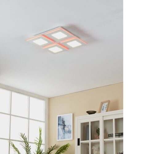EGLO , 900481 , PADROGIANO-Z , mennyezeti lámpa , 2700 K  6500 K , LED , 26,2W , Yes , IP20 , fehér