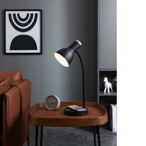 EGLO , 900628 , VERADAL-QI , asztali lámpa , 3000 K , LED , 5,5W , Yes , IP20 , fekete, krémszín