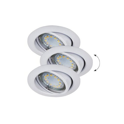 Rábalux , 1049 , Lite , Ráépíthető és Beépíthető lámpa , fehér , IP40 , GU10 , 3000K , 3W