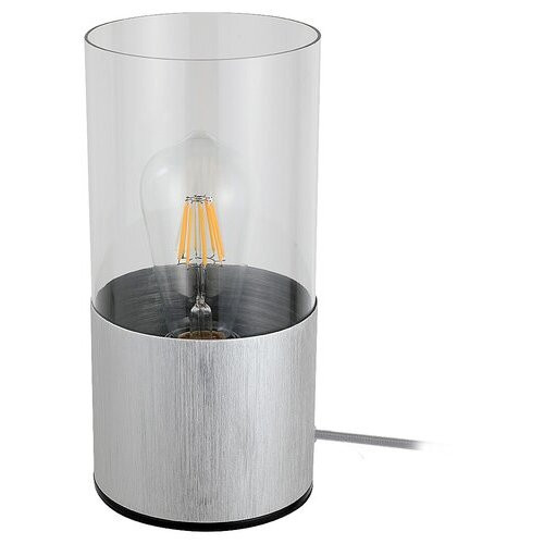 Rábalux , 3153 , Zelkova , Asztali lámpa , súrolt alumínium , IP20 , E27K ,