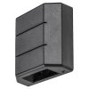 Rábalux , 7319 , Lippa , Kültéri fali lámpa , fekete , IP54 , 3000K , 6W