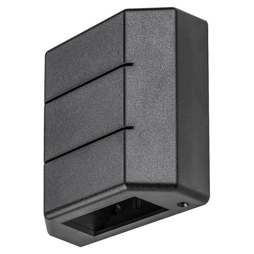 Rábalux , 7319 , Lippa , Kültéri fali lámpa , fekete , IP54 , 3000K , 6W