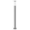 Rábalux , 8265 , Inox torch , Kültéri állólámpa , szatin króm , IP44 , E27K ,