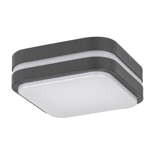 Rábalux , 8850 , Hamburg , Kültéri mennyezeti lámpa , antracit , IP44 , 4000K , 12W