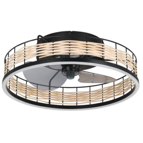 EGLO , 35148 , FRANA , lámpa ventilátorral , 2700 K  6500 K , LED , 28W , Dimmelhető , natúr