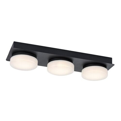 Rábalux , 75003 , Attichus , Fürdőszobai lámpa , matt fekete , IP44 , 4000K , 18W
