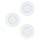 EGLO , 98633 , FUEVA 1 , süllyesztett lámpa , 3000 K , LED , 3X2,8W , IP20, IP44 , fehér
