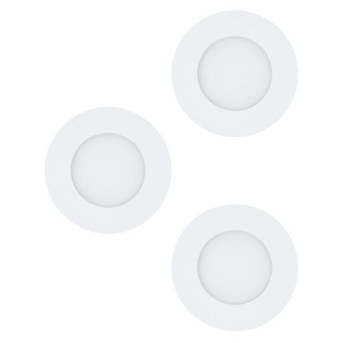 EGLO , 98633 , FUEVA 1 , süllyesztett lámpa , 3000 K , LED , 3X2,8W , IP20, IP44 , fehér