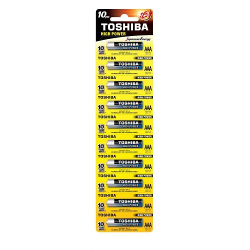 Ceruzaelem AAA (LR03) , 1.5 Volt , 1 darab , tartós , elem , High Power , TOSHIBA