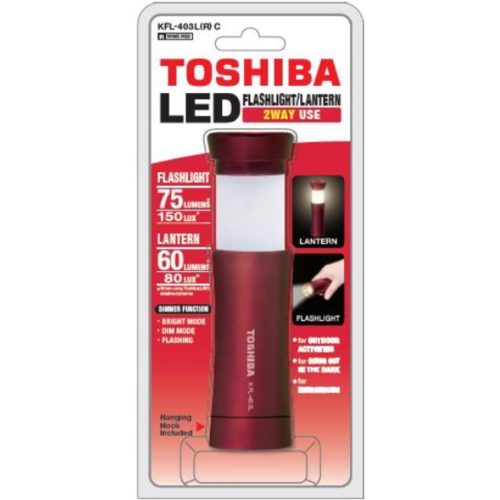 LED elemlámpa , zseblámpa , állítható fény , 75 lm, több funkciós , 1 darab , zöld , TOSHIBA