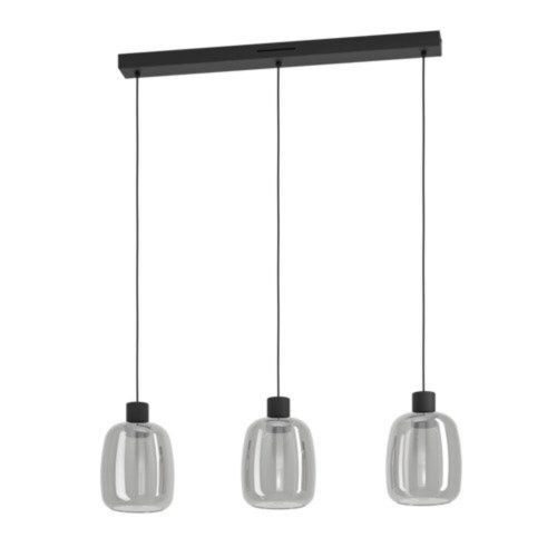 EGLO , 901121 , MOLOCHIO-Z , függeszték , 2700 K  6500 K , LED , 3X3,7W , Yes , IP20 , fekete-átlátszó