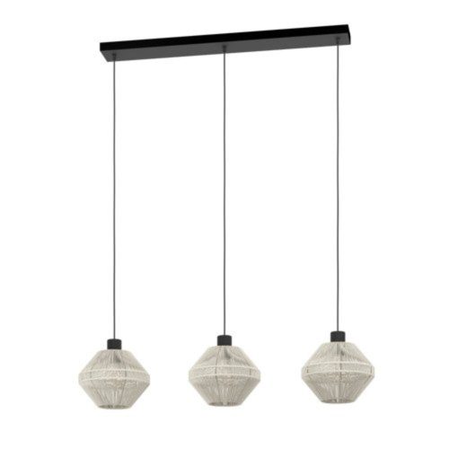EGLO , 44001 , MIDSUMER , függeszték , E27 , 3X40W , IP20 , krémszín