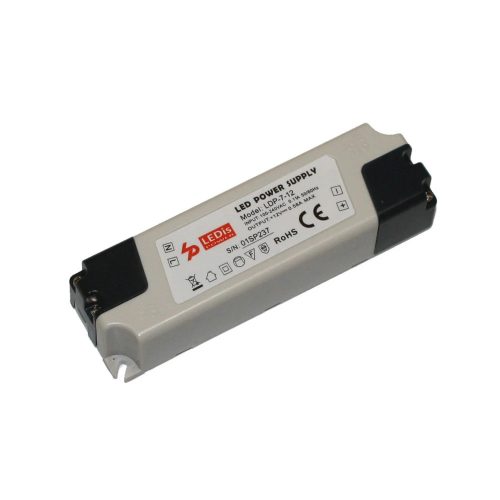 LEDis sorkapcsos LED tápegység, 12V / 7W