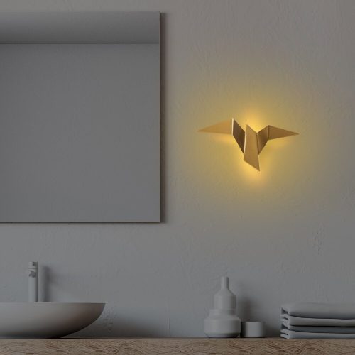 Opviq , 119FRS1152 , Pacalı - 13503 - M , Arany Színű , Fali lámpa , LED 1W 3000K