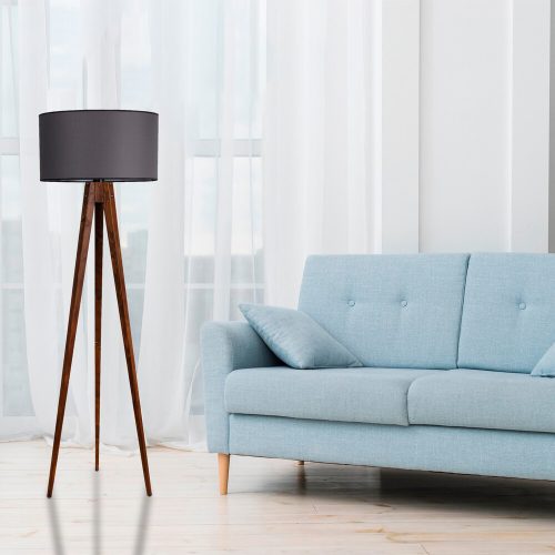 Opviq , 534LUN2186 , Tripod , Dió Szürke Színű , Állólámpa , E27 Foglalattal