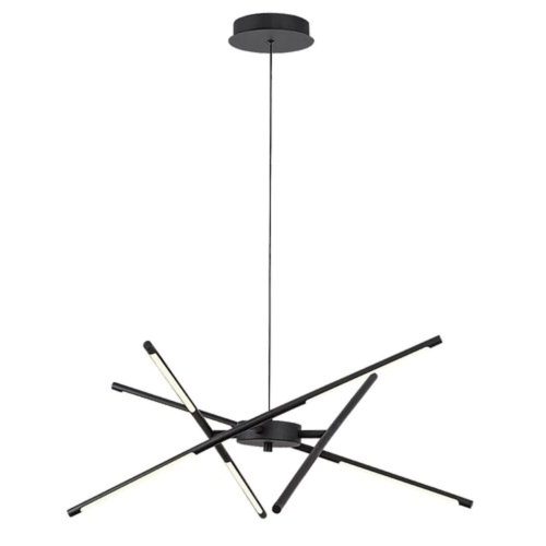 Rábalux , 72237 , Henli , Függeszték , fekete , IP20 , 3000K , 30W