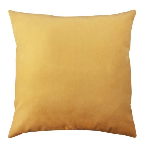 Sárga poliészter párna, 43x43 cm, mosható és vasalható