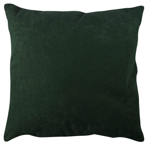 Sötétzöld párna, 43x43 cm, mosható és vasalható