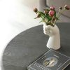Elegáns fehér kerámia váza, 17 cm | 100% kerámia | Tökéletes otthoni dekorációhoz