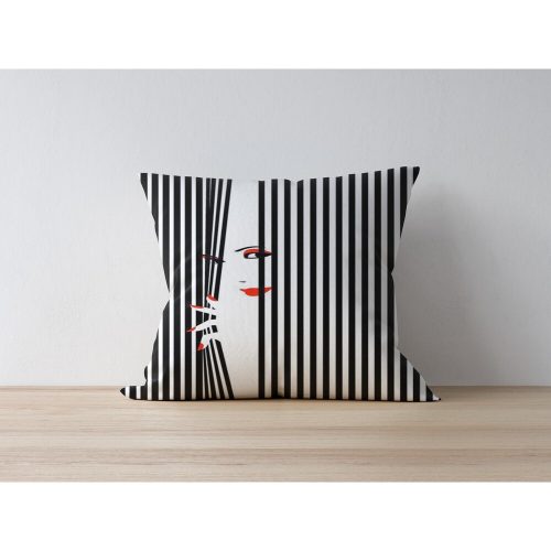 Stílusos párnahuzat, 43x43 cm, 50% poliészter/pamut