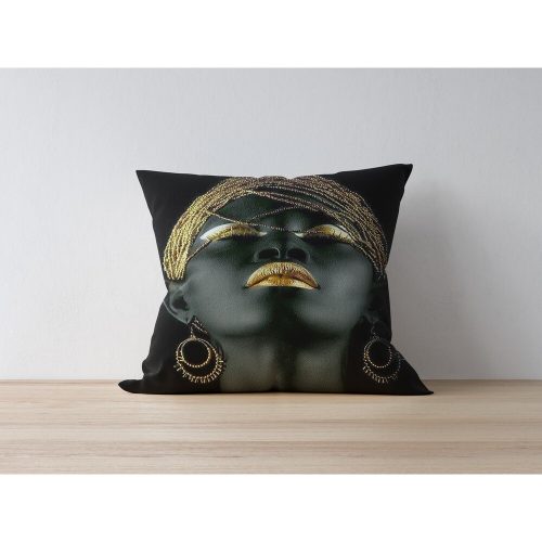 Stílusos párnahuzat, 43x43 cm, 50% poliészter/pamut