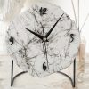 Kézzel készített márvány dekoratív óra, 18 cm, csendes mechanizmus
