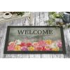 Tartós PVC lábtörlő, 45 x 70 cm | 50% nem szőtt filc