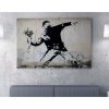 Rage, Virágdobó Canvas Art by Banksy, 50x70 cm