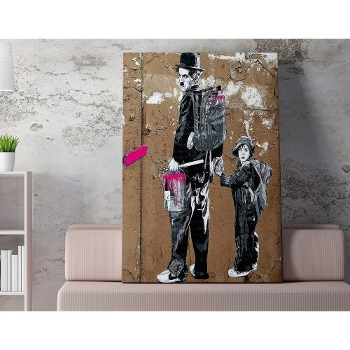 Elegáns vászonfestmény, 70x100 cm, 50% pamut/poliészter