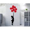 Banksy dekoratív vászonfestmény, 70x100 cm, keretezett