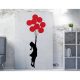 Banksy dekoratív vászonfestmény, 70x100 cm, keretezett