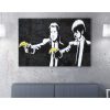 Banksy Pulp Fiction Canvas Art, 70x100 cm, Keretezett