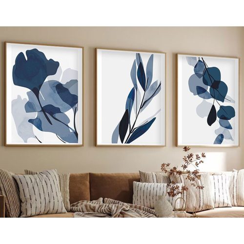 Elegáns 3 részes keretes MDF festőkészlet, 50x70 cm