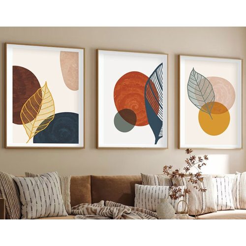 Elegáns 3 részes keretes MDF festőkészlet, 50x70 cm