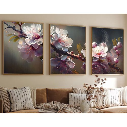 Elegáns 3 részes keretes MDF festőkészlet, 50x70 cm