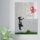 Banksy Tempered Glass Art, 30x45 cm, 4mm vastag