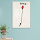 Banksy Tempered Glass Art, 30x45 cm, 4mm vastag