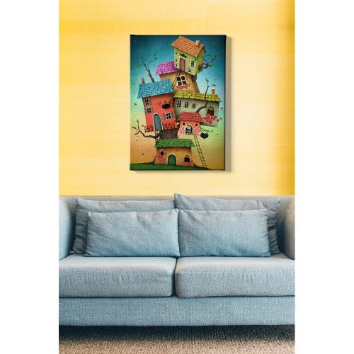 Elegáns vászonfestmény, 50x70 cm, 100% vászon, fa keret