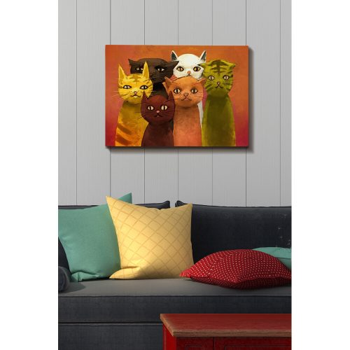 Elegáns vászonfestmény, 50x70 cm, 100% fa keret