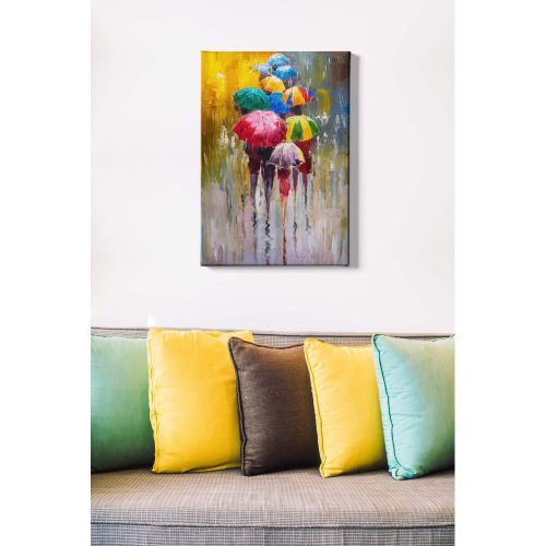 Elegáns vászonfestmény, 50x70 cm, 100% vászon, fa keret