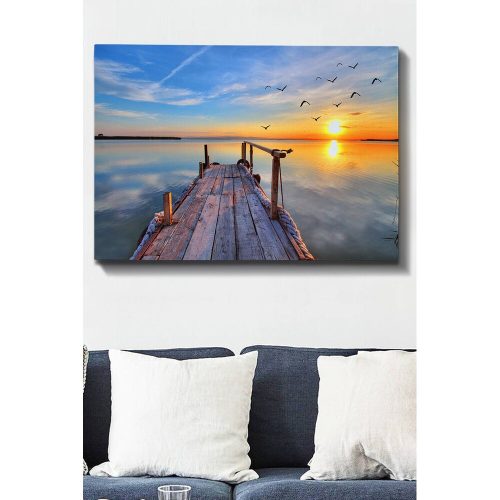 Elegáns vászonfestmény, 70x100 cm, 100% fa keret