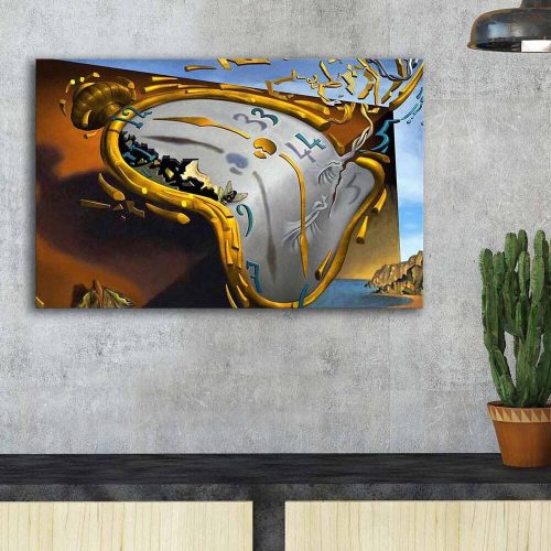 Salvador Dali Dekoratív vászonfestmény, 45x70 cm, Velúr