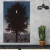 René Magritte dekoratív vászonfestmény, 45x70 cm