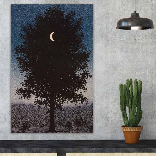 René Magritte dekoratív vászonfestmény, 45x70 cm
