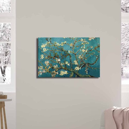 Mandulavirágok Canvas Art, 45x70 cm, Velúr felület