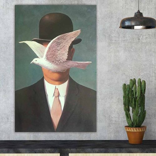 Férfi kalapban Canvas Art, 45x70 cm, Velúr