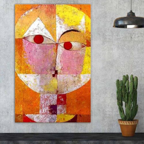 Paul Klee Dekoratív vászonfestmény, 45x70 cm, Velúr
