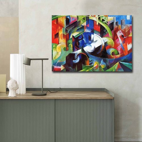 Franz Marc Dekoratív vászonfestmény, 70x100 cm, Velúr