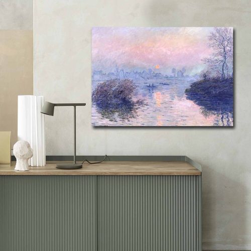 Claude Monet Dekoratív vászonfestmény, 70x100 cm, Velúr